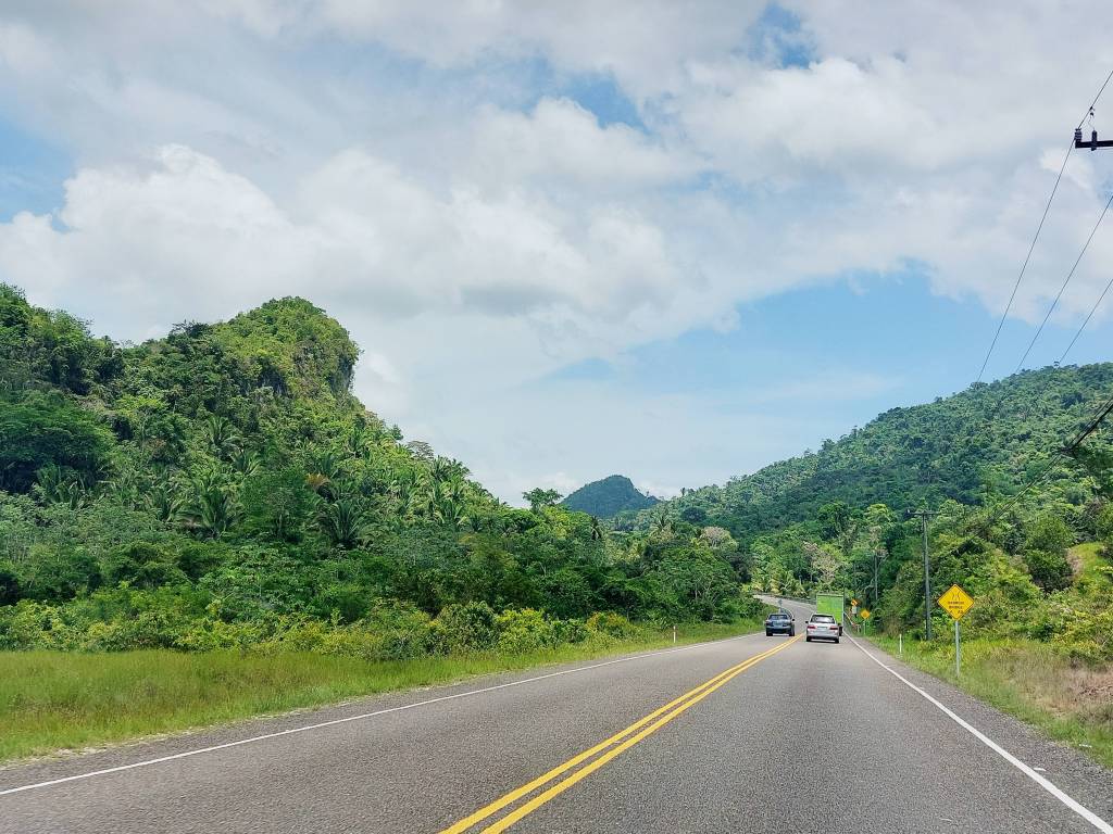 Flying down the Hummingbird&nbsp;Highway
